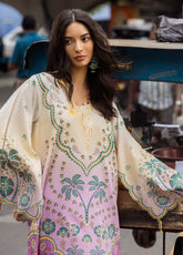 Mushq La Dolce Hemline Embroidered Lawn Suits Unstitched 3 Piece - MQ25LDH 4A VALERIA